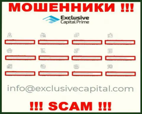 На е-мейл, приведенный на web-сервисе мошенников Exclusive Capital, писать письма крайне опасно - это ЖУЛИКИ !!!