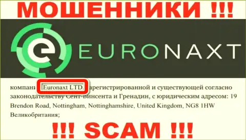 EuroNaxt Com принадлежит компании - Euronaxt LTD