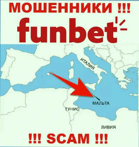 Контора ФанБет - это интернет-мошенники, базируются на территории Мальта, а это оффшорная зона