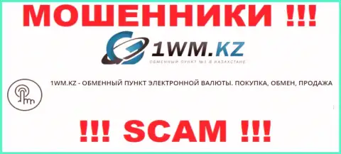 Деятельность интернет-мошенников 1WMKz: Интернет-обменник - это ловушка для наивных клиентов
