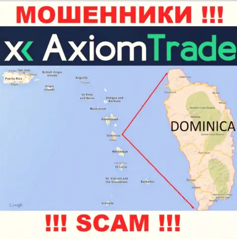 У себя на сервисе Axiom Trade указали, что они имеют регистрацию на территории - Commonwealth of Dominica