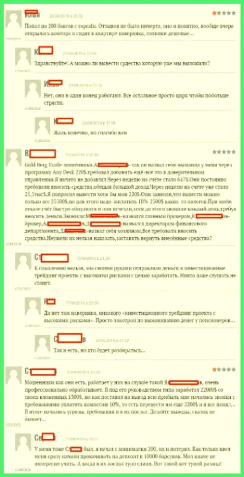 Реальные отзывы биржевых игроков ФОРЕКС организации Супра ФН, опубликованные ими лично на интернет-сайте boexpert ru